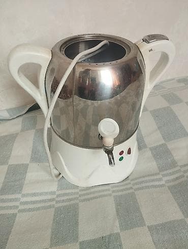 samovar altı podnos: Elektrik samovar/çaydan (paylayıcı kranlı) - Paslanmayan polad gövdə — 1