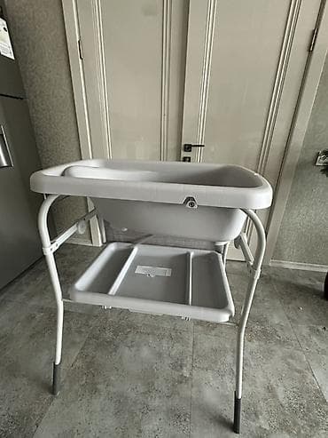 hamam moydadir: Uşaq vannası və stendi - Rahat hamam üçün plastik uşaq vannası — 2