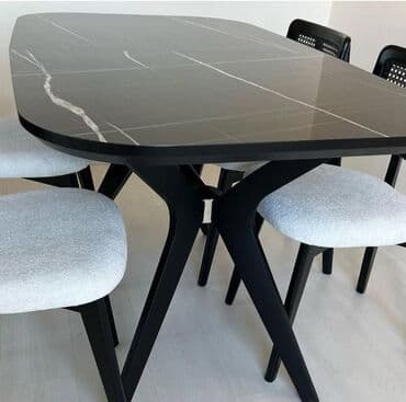 обеденный стол купить: Гостиный стол, Новый, Раскладной, Мрамор, Прямоугольный стол — 4