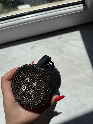 mikrofon bluetooth: Amerikadan almisham Ela ishleyir Parlaq bəzəkli portativ Bluetooth — 3