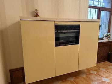 asm mebel: Mətbəx mebeli və texnika komplekti - Modern dizaynlı, L formalı — 2