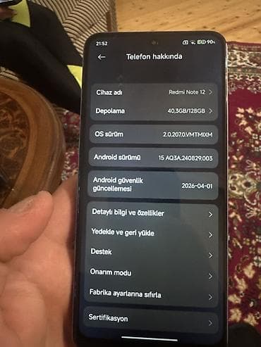 xiaomi 8 note pro: Redmi Note 12, 128 GB, rəng - Mavi — 3