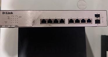 D-Link DGS-1100-10MP – idarəolunan Gigabit PoE switch - Model: D-Link