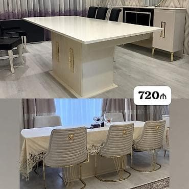 Masa dəsti satılır 720₼. ideal vəziyyətdə. 6 oturacağı var. ünvan — 1