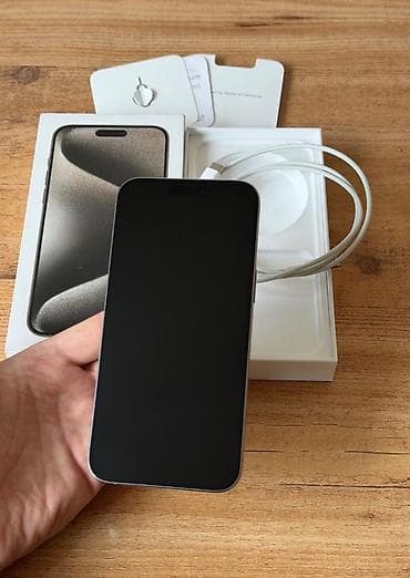 iphone 13 azerbaycan: IPhone 15 Pro, 256 GB, Natural Titanium, Zəmanət, Simsiz şarj, Face ID — 5