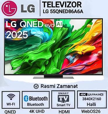 aile tv: LG Smart TV-lər – 4K UHD, AI və WebOS26 Modellər: - LG 55NU850B6LA – — 4