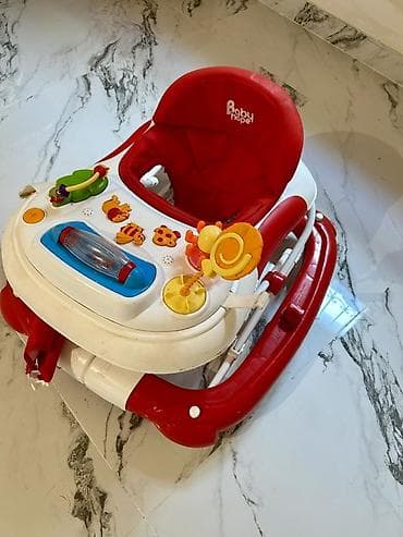tibbi xalat: Uşaq üçün xodunok Baby Hope uşaq gəzdirəni (walker) – qırmızı/ağ — 2