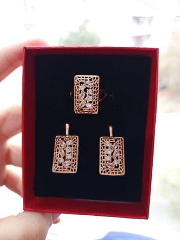 женские толстовки на молниями: Üzük və sırğalar - Metal: qızılı tonlu qirmizi rus qizili rengi - — 25