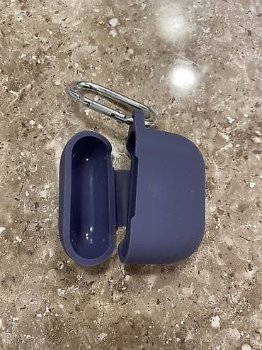 Mavi rəngli silikon qulaqcıq qabı üçün qoruyucu örtük. airpods 3 üçün — 2