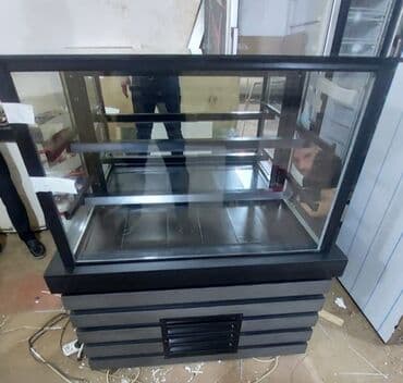 soyuducular ev: Soyuduculu vitrin – şüşə önlü, üfüqi yerləşdirilmiş 2 səviyyəli rəfli — 1