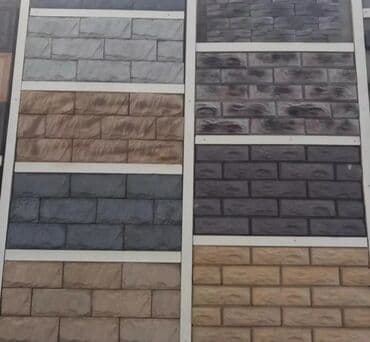 fasad kafelləri: Fasad üçün müxtəlif rəng və fakturalı dekorativ daş panelləri. Bu — 30