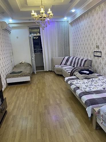 1 otaqlı mənzil – tam mebelli və texnikalı - Plan: geniş zal/yataq — 4