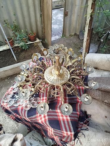 listir: Çılçıraq, 10 və daha çox lampa, Metal — 2