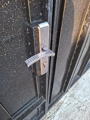 dəmir setkalar: Dəmir Həyət darvazası, Mexaniki, Qapı ilə, rəng - Qara — 2