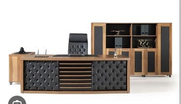 salon mebelləri: İdarəetmə kabinet dəsti – modern klassik dizayn - Tərkib: böyük masa — 1