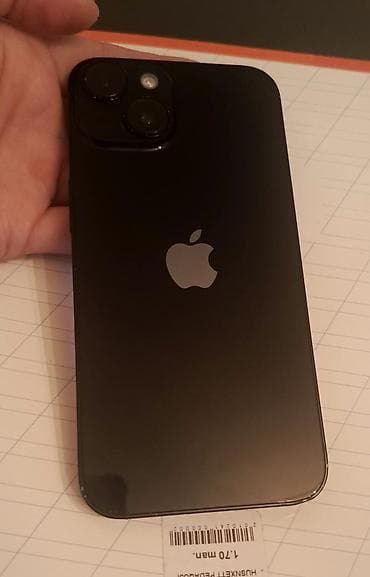 ses guclendrci: IPhone 14, 128 GB, Qara, Face ID — 2