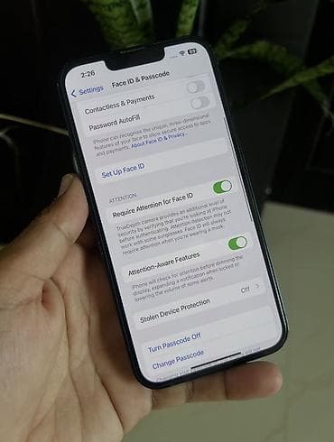 iphone se qiymet: IPhone 13, 256 GB, Midnight, Zəmanət, Kredit, Face ID — 9