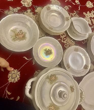 porselen: Nahar dəsti, rəng - Ağ, Farfor — 5