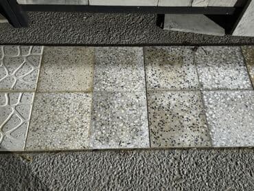 şaxta baba: Mozaik naxışlı beton səki plitələri - Material: Yüksək möhkəmliyə — 1