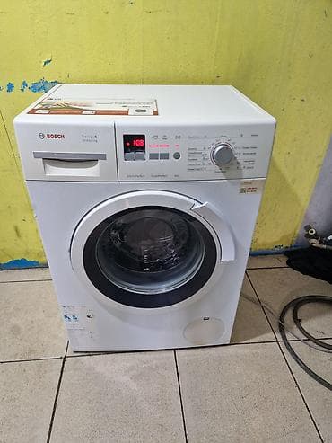 Бытовая техника: Стиральная машина Bosch, 6 кг, Б/у, Автомат, Есть сушка, Нет кредита, Платная доставка — 1
