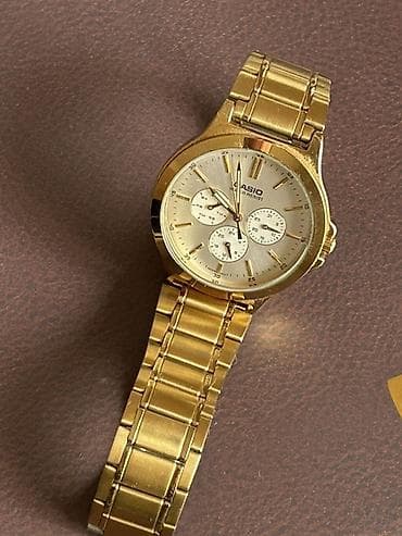 Мужская обувь: Наручные часы, Casio, цвет - Золотой — 1