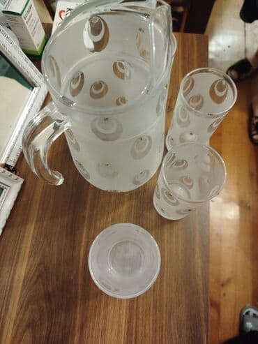 set qabları: Rəng - Ağ, Şüşə, 6 — 2