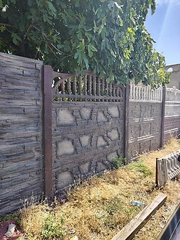 zabor: Dekorativ beton hasar panelləri - Material: armaturla — 1