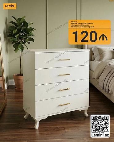 Komod – La Mini - Ölçülər: D 40 × H 100 × U 80 sm - Rəng seçimi — 1