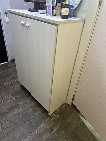 2 qapılı, Ağ, Taxta Ayaqqabı dolabı