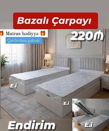 sovde az mebel: Yeni, Təknəfərlik çarpayı, Bazalı — 1