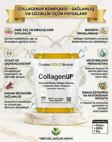 Məhsul: California Gold Nutrition CollagenUP — Hidrolizə olunmuş dəniz