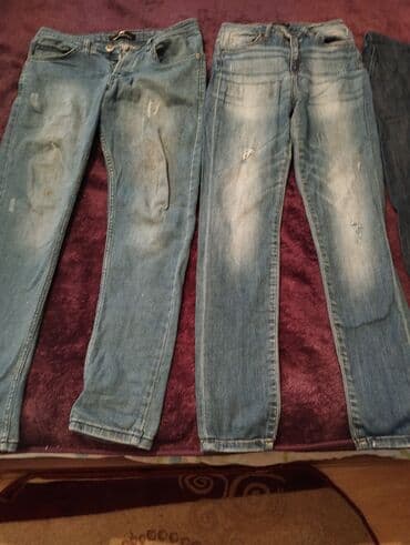 Mavi rəngli iki ədəd kişi cins şalvarı seti. Xüsusiyyətlər: - Klassik