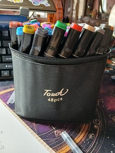 karta: Touch Raven 48 Ədəd markerlər. Çantası ilə birliktə 48 ədədi tam — 2
