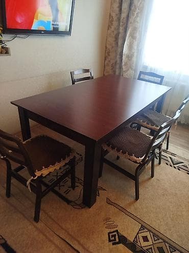 Столы: Для кухни, Нераскладной, Прямоугольный стол — 5