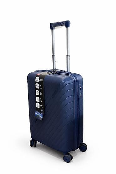 Sərt korpuslu səyahət çamadanı – tünd mavi rəng Tutumu-15 kq - — 1