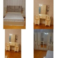 termo xalca: İkinəfərlik çarpayı, Dolab, Termo, 2 tumba, İşlənmiş — 1