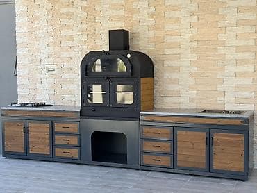 Manqallar, qrillər, barbekyu: Manqal, Qaz, Yeni, Tənzimlənən hündürlük, Qapaqlı, Setka ilə, Ödənişli çatdırılma — 4