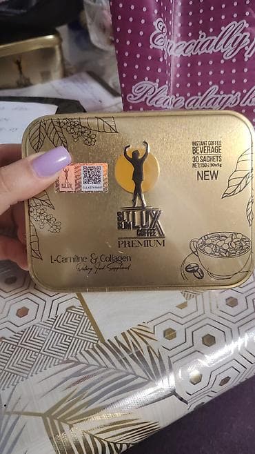 black latte istifade qaydasi: SlimLux Coffee Premium – L‑Carnitine & Collagen tərkibli instant — 1