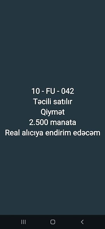 aksesuar instagram: Avtonömrə satılır: 10-FU-042 - Nömrə kombinasiyası: 10-FU-042 - — 1