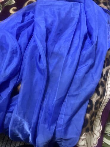 Жалюзи: Б/у, Тюль, цвет - Синий, Самовывоз — 2