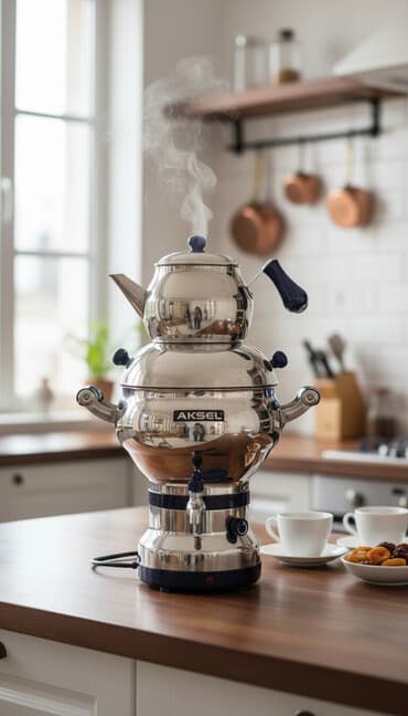 Yeni Elektrik Samovar, 6 l, Pulsuz çatdırılma, Ünvandan götürmə