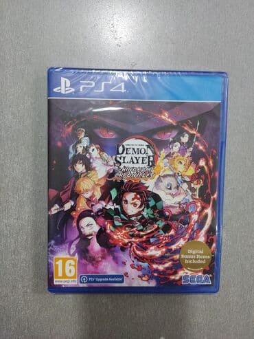 dvd disk oyun: Playstation 4 üçün demon slayer oyun diski. Tam yeni, original — 1
