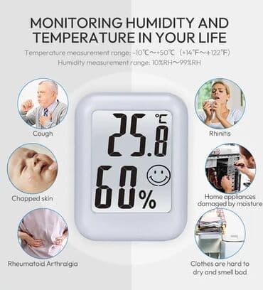 qida termometr: Termometr HTC-3 Termometr Otaq termometri Nemislik ve temperaturu — 4