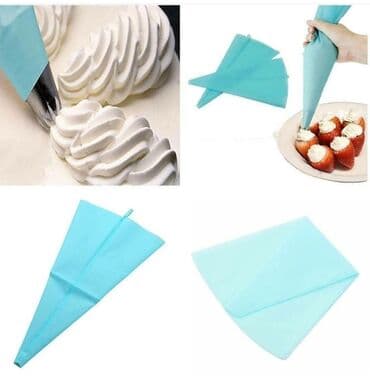 qaymaq decor up: Tort üçün krem torbası Material:Selekon Bir defe istifade etmek üçün — 2