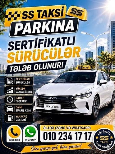 sürücü taksi: Gundelik 40m byd,,ayda iki defe istirahet — 1