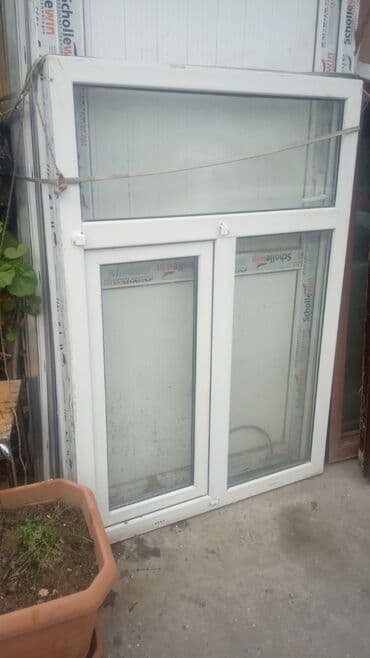 sumqayit plastik qapi pencere: İşlənmiş İkiqat şüşə paketi Plastik pəncərə, Еni: 80 sm, Uzunluğu: 156 sm — 14