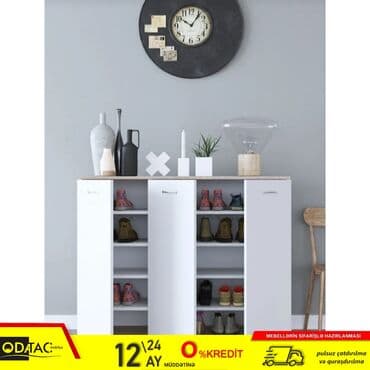 Dolablar: Yeni, Açılan, 3 qapılı Düz dolab, Ayaqqabı dolabı, Azərbaycan — 1