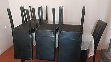 Qonaq otağı üçün, Açılan, Kvadrat masa, 6 stul