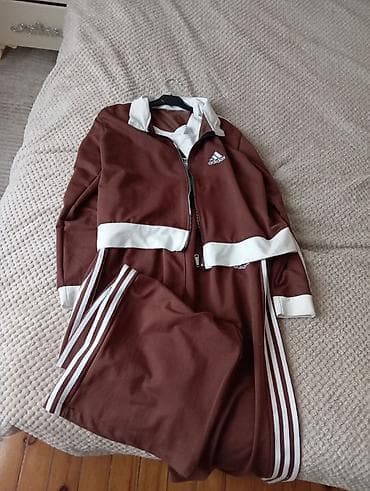 dest geyimlər: İdman dəsti, Adidas, XL, rəng - Qəhvəyi — 2