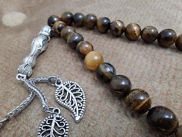 Çantalar: Təbii “Pələng Gözü” daşlarından təsbeh (tiqriniy qlaz / tiqroviy qlaz — 3